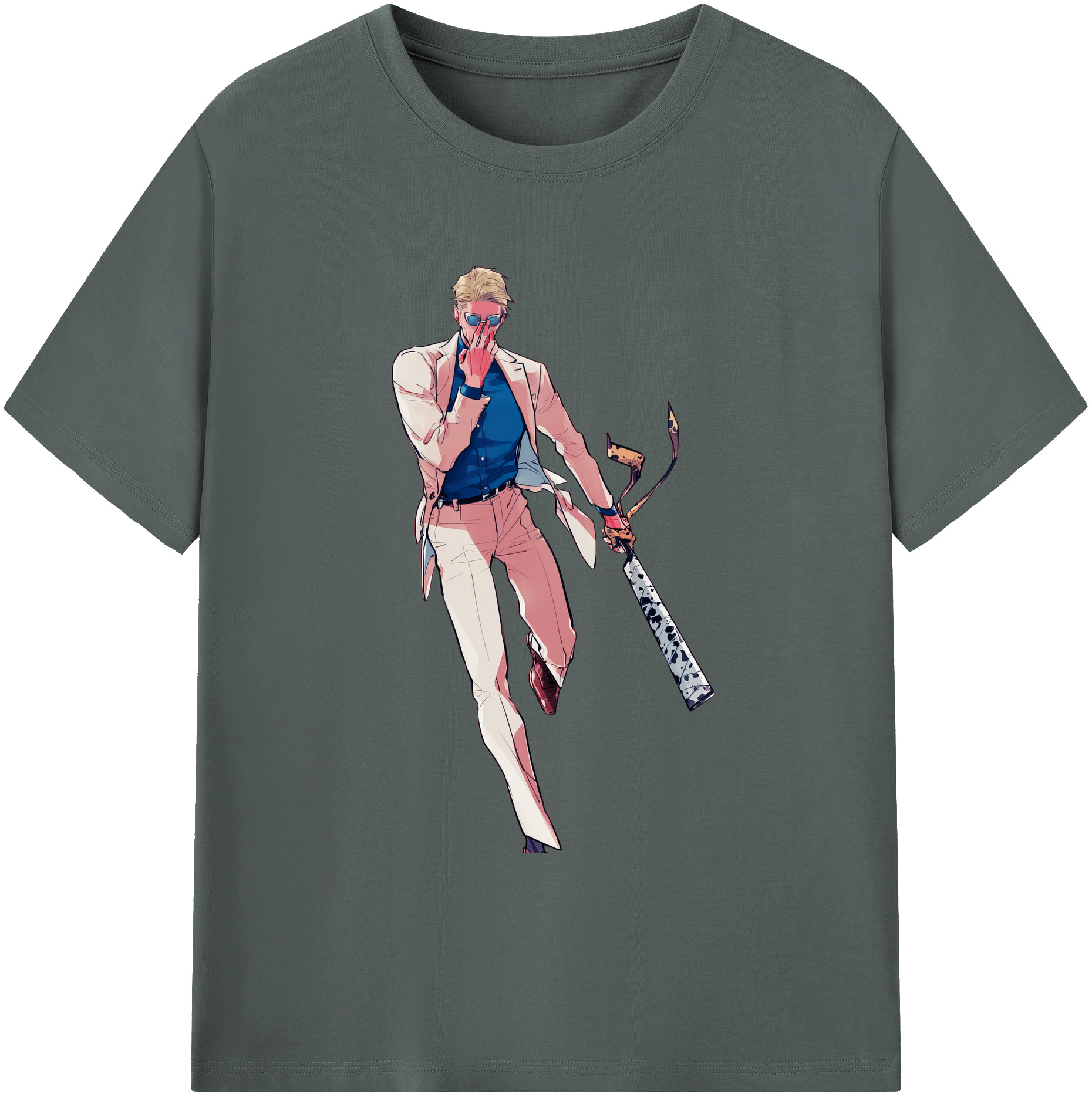 （画像用） 呪術廻戦 Jujutsu Kaisen 綿100％ メンズ半袖Tシャツ｜肌触りやわらか＆通気性